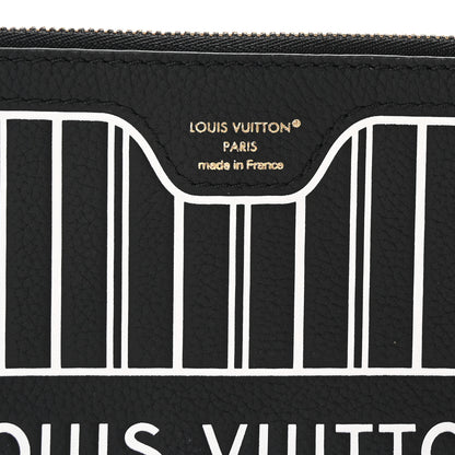 Louis Vuitton Calfskin Neverfull Inside Out MM Pochette Black 6 of 6