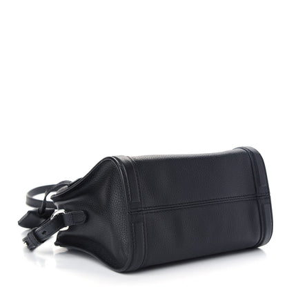 Alexander McQueen Pebbled Calfskin Mini Padlock Tote Black 4 of 9