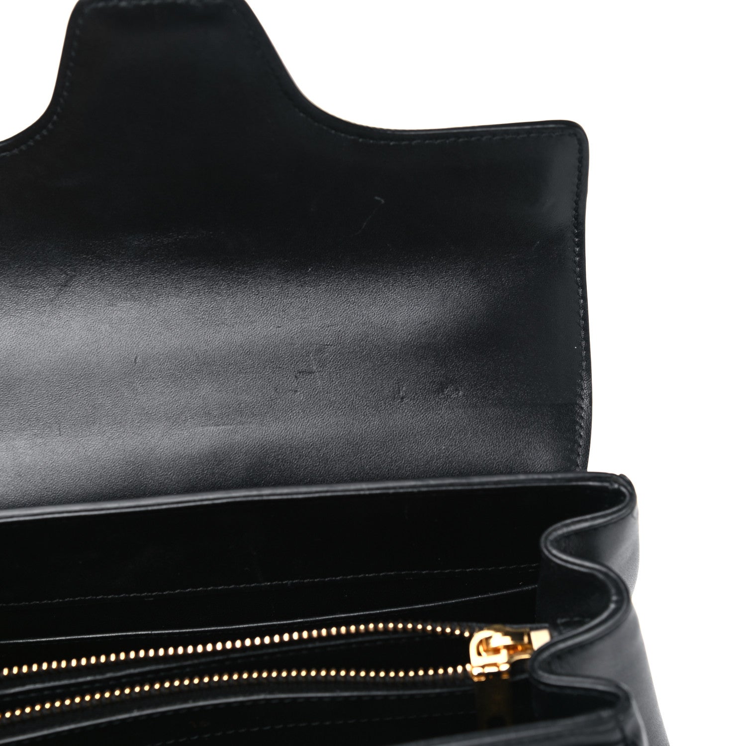 Celine Satinated Calfskin Small 16 Top Handle Bag Black 5 of 11
