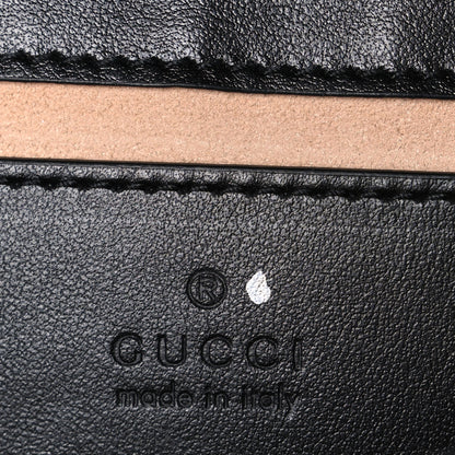 Gucci Calfskin Matelasse Aria Mini GG Marmont Shoulder Bag Black Black 6 of 10