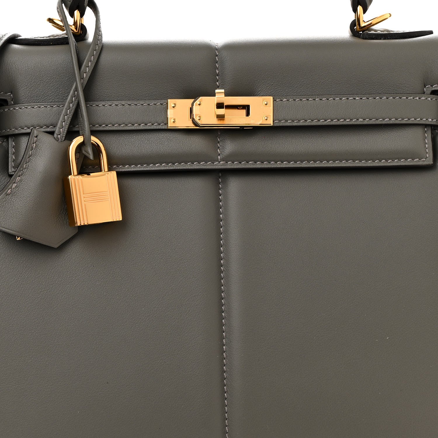 Hermes Swift Kelly Padded Sellier 25 Gris Meyer 8 of 12