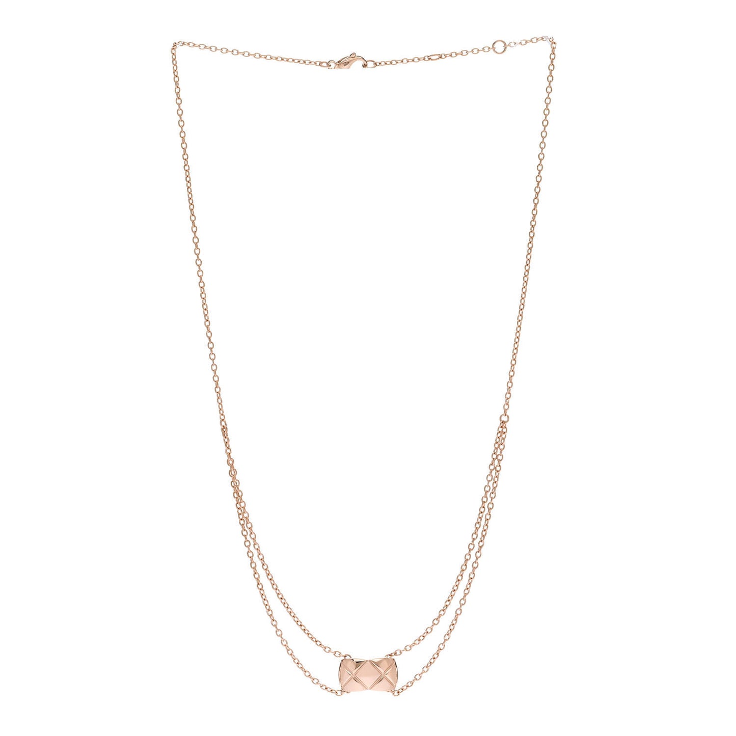18K Beige Gold Coco Crush Pendant Necklace