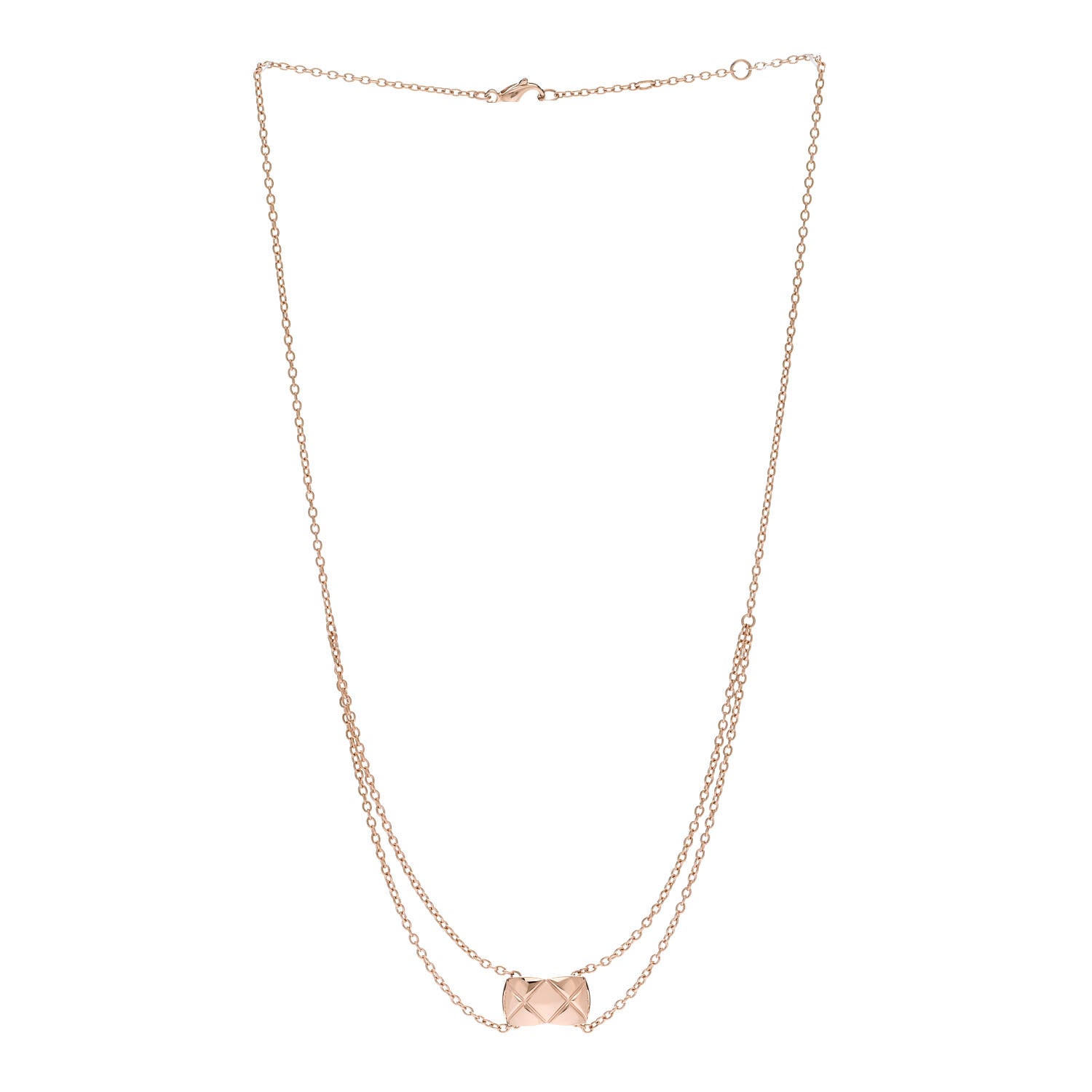 Chanel 18K Beige Gold Coco Crush Pendant Necklace 3 of 5