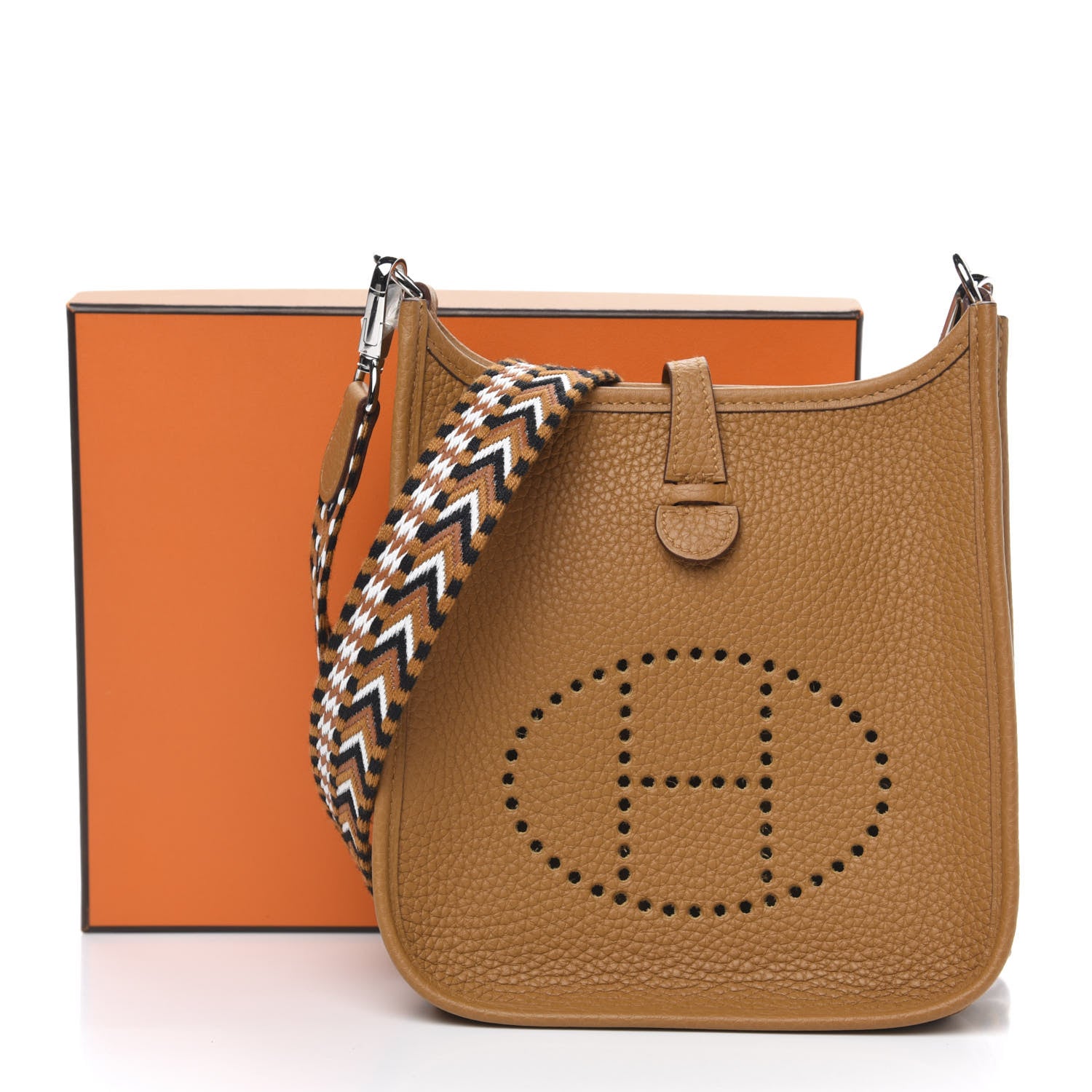 Hermes Taurillon Clemence Allegro Evelyne TPM Sesame 10 of 10