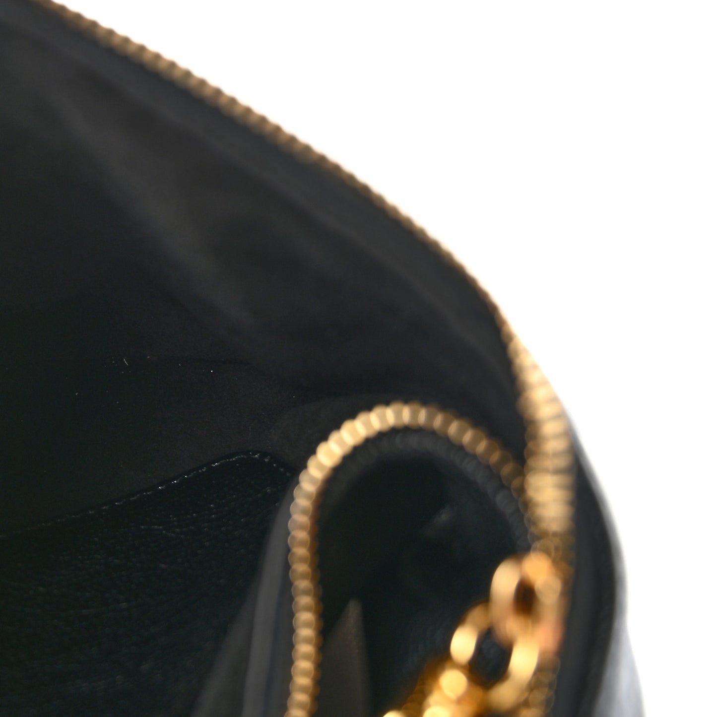 Grained Calfskin Small Bracelet Hobo Bag Black