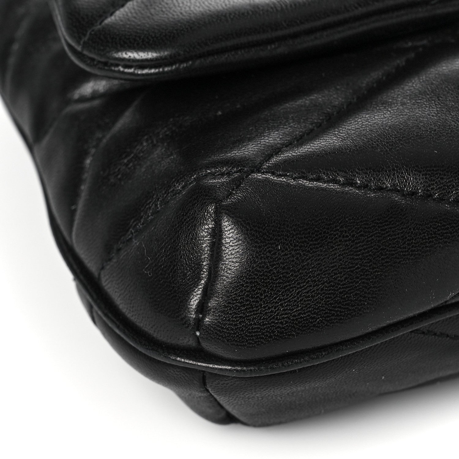 Saint Laurent Lambskin Quilted Le 57 Diamond Shoulder Bag Black 7 of 8