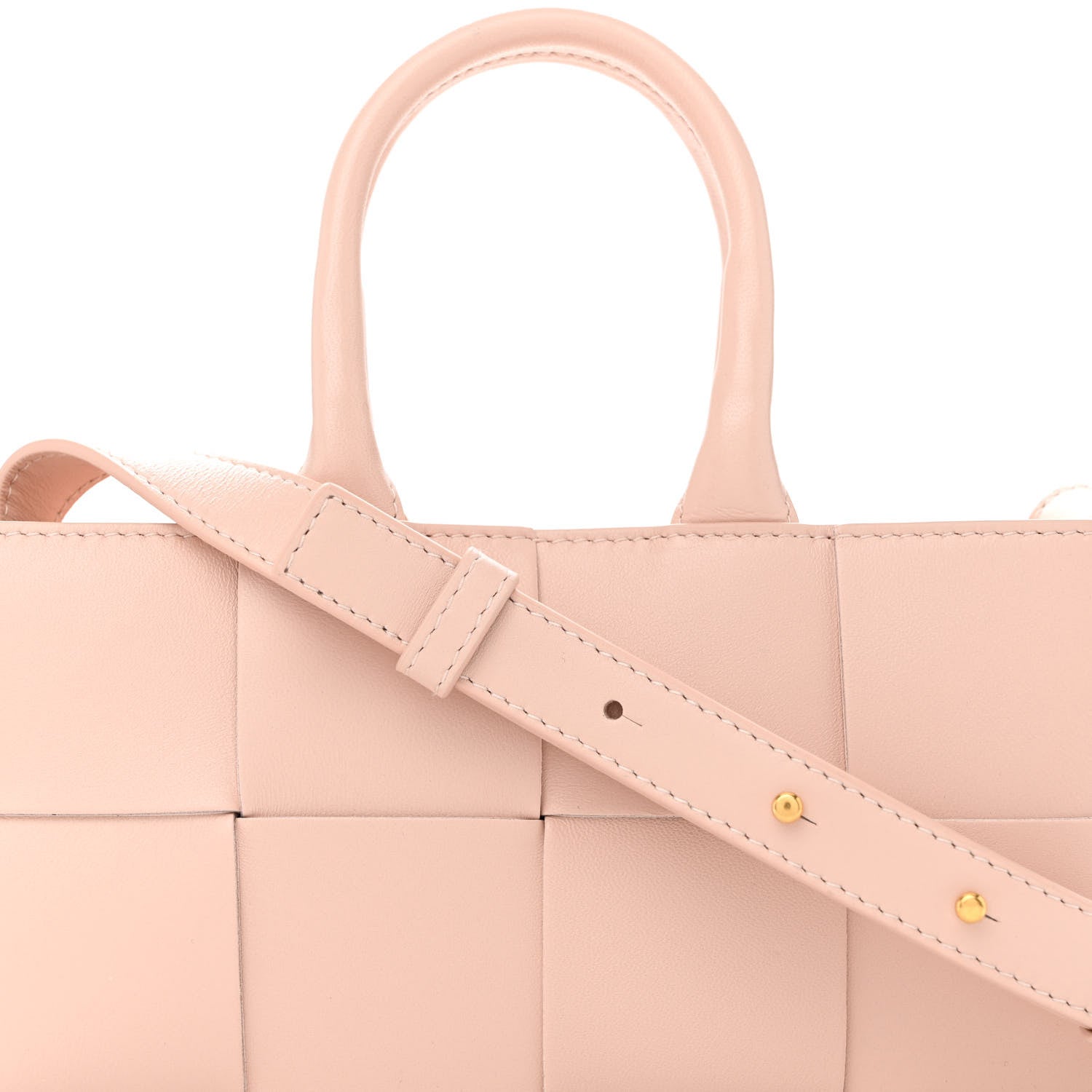 Bottega Veneta Nappa Maxi Intreccio Mini Arco East West Tote Melon Washed 7 of 9