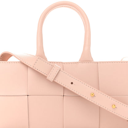 Bottega Veneta Nappa Maxi Intreccio Mini Arco East West Tote Melon Washed 7 of 9