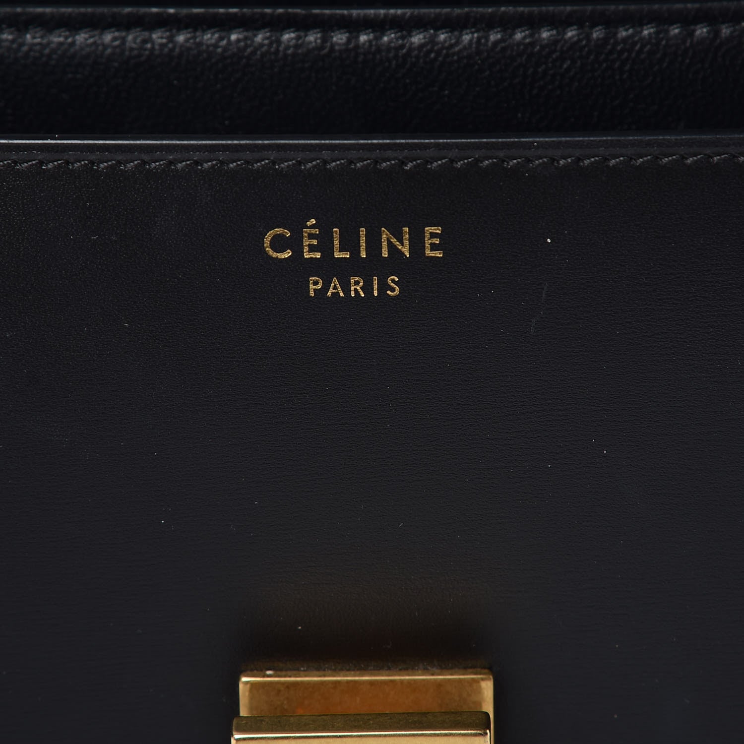Celine Box Calfskin Medium Classic Box Flap Bag Black 6 of 13
