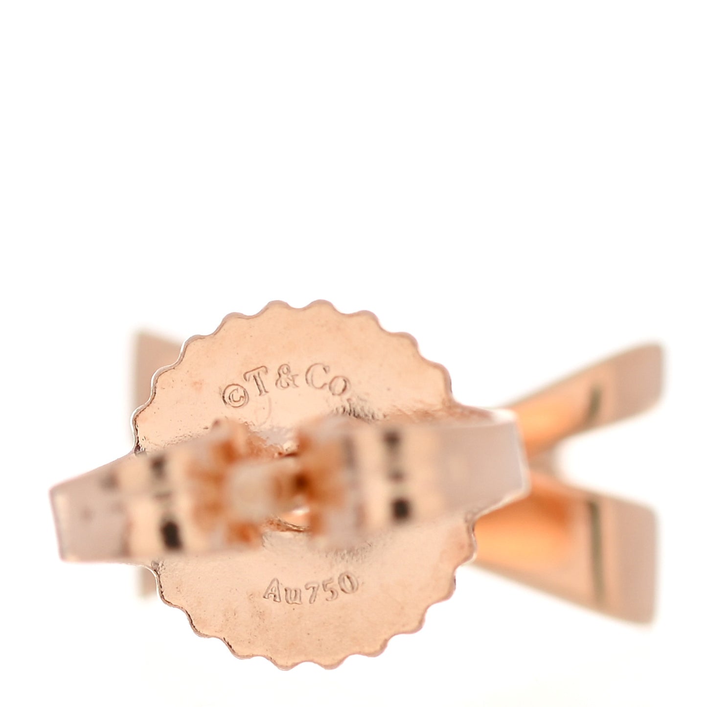 18K Rose Gold Diamond Atlas X Earrings