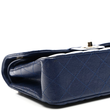 Chanel Caviar Quilted Small Double Flap Navy 9 of 10