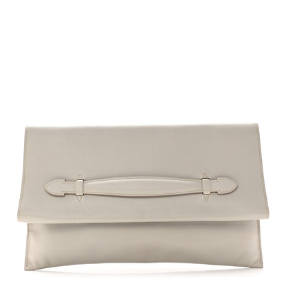 Hermes Evercolor Pliplat Clutch Gris Perle 1 of 10