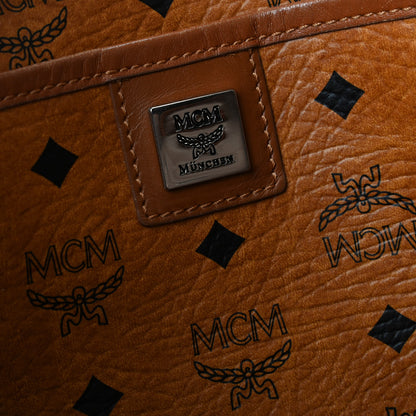 MCM Visetos Shopping Tote Cognac 8 of 10