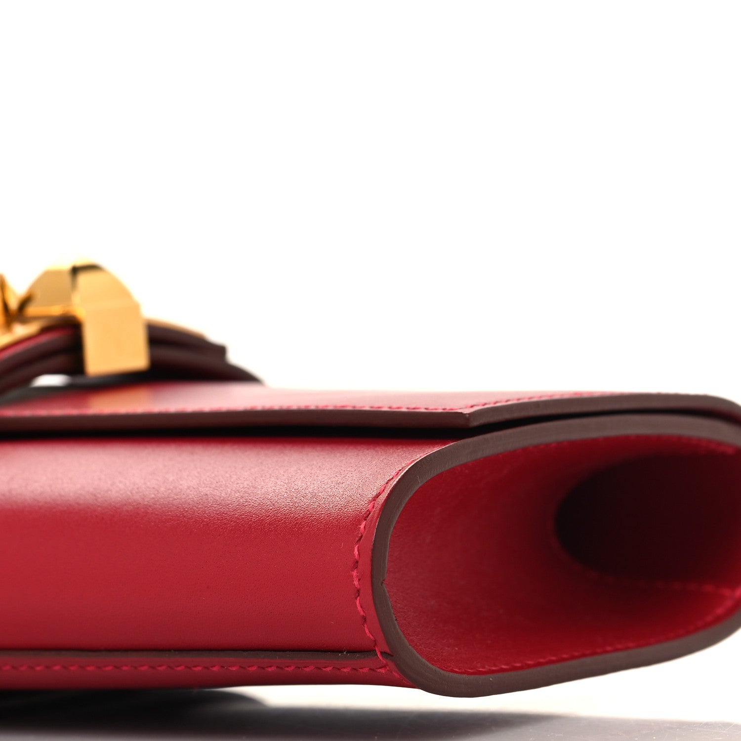 Hermes Tadelakt Medor 23 Clutch Rouge Vif 10 of 11