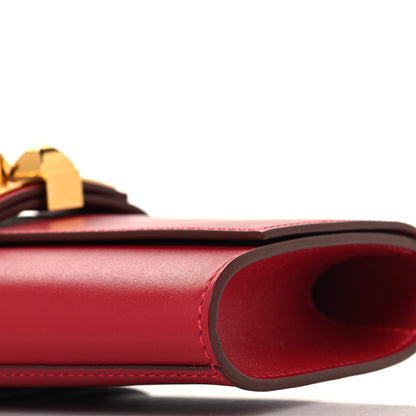 Hermes Tadelakt Medor 23 Clutch Rouge Vif 10 of 11