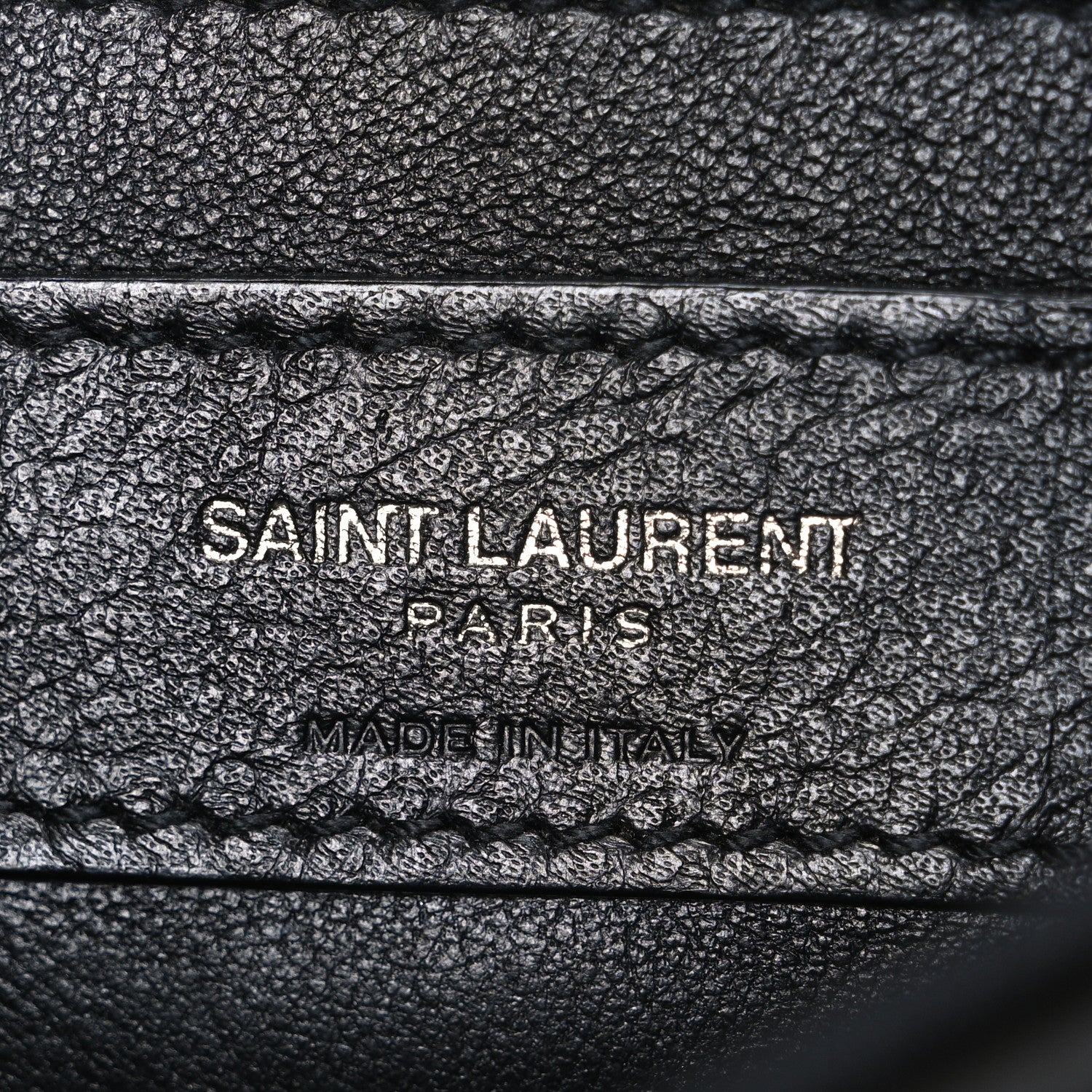 Saint Laurent Crinkled Calfskin Matelasse Monogram Baby Niki Chain Satchel Black 6 of 10