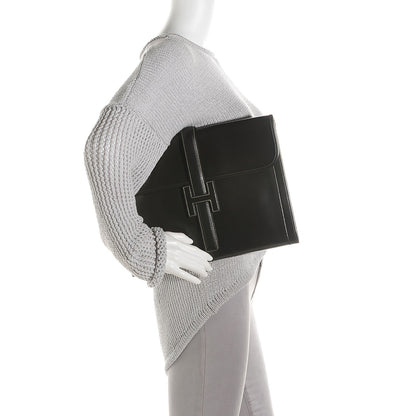 Hermes Box Jige GM Clutch Marron Fonce 2 of 8