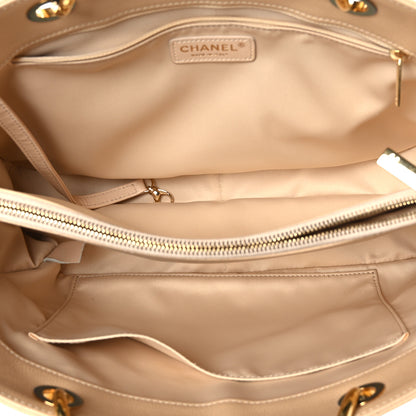 Chanel Caviar Quilted Grand Shopping Tote GST Beige Clair 5 of 10