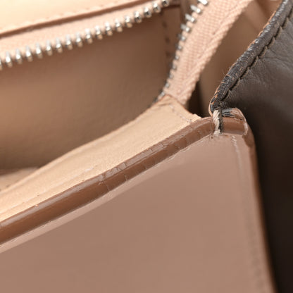 Salvatore Ferragamo Calfskin Snakeskin Medium Sofia Satchel Beige Brown Multicolor 10 of 17