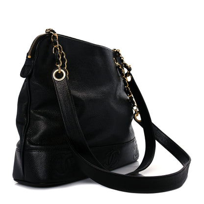 Chanel Caviar CC Shoulder Bag Black 3 of 11