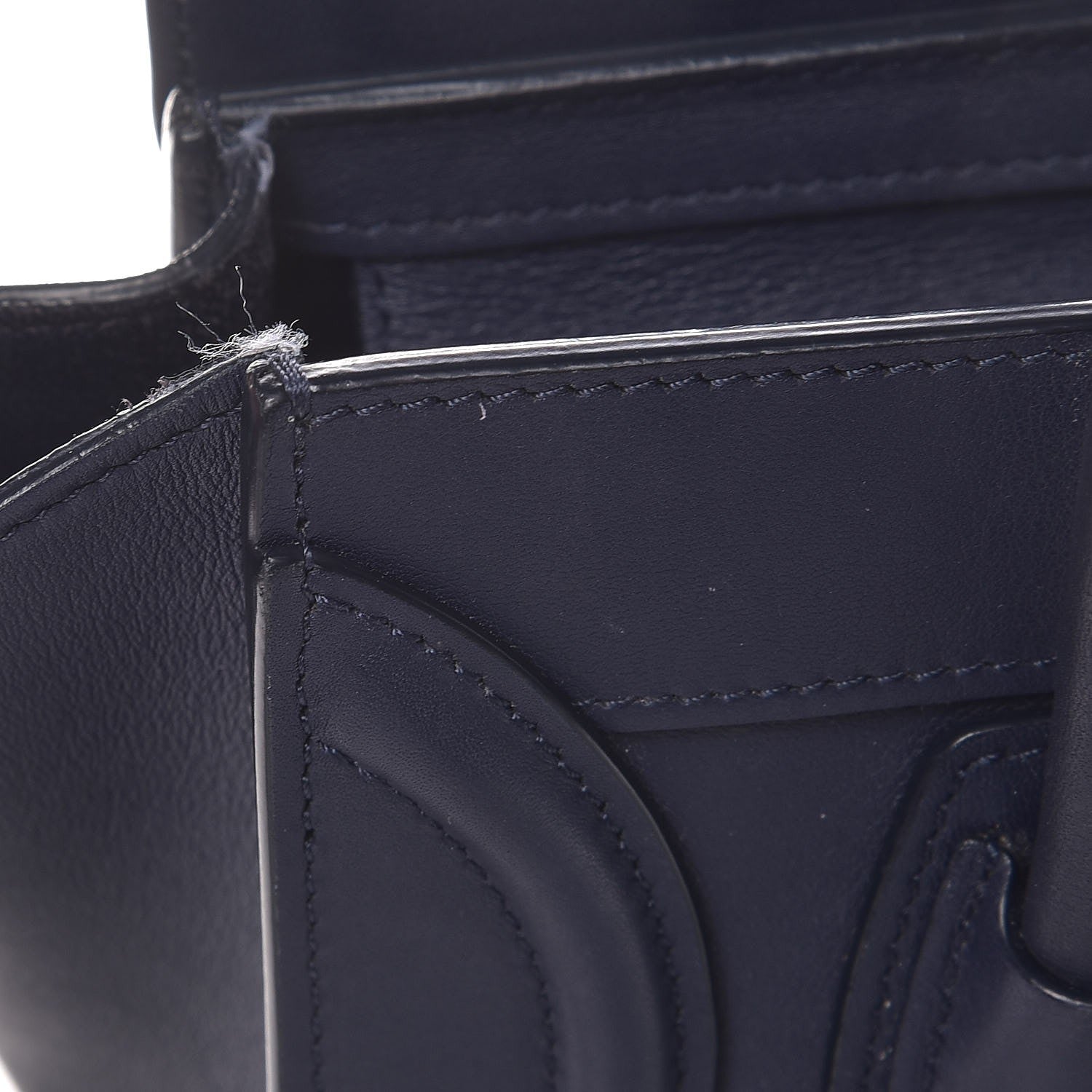 Celine Smooth Calfskin Nano Luggage Ink 10 of 13