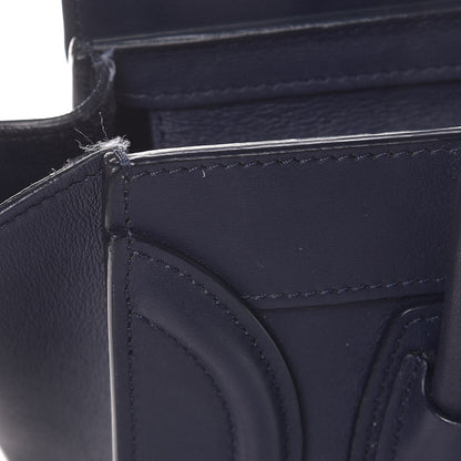 Celine Smooth Calfskin Nano Luggage Ink 10 of 13