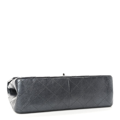 Chanel Metallic Calfskin Quilted 2.55 Reissue 227 Flap Charcoal 4 of 9