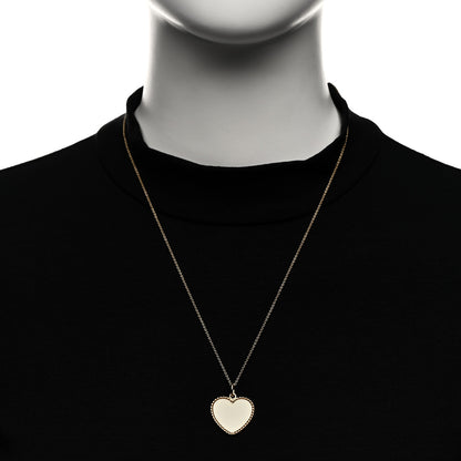 Tiffany 18K Yellow Gold Twist Heart Pendant Necklace 2 of 7