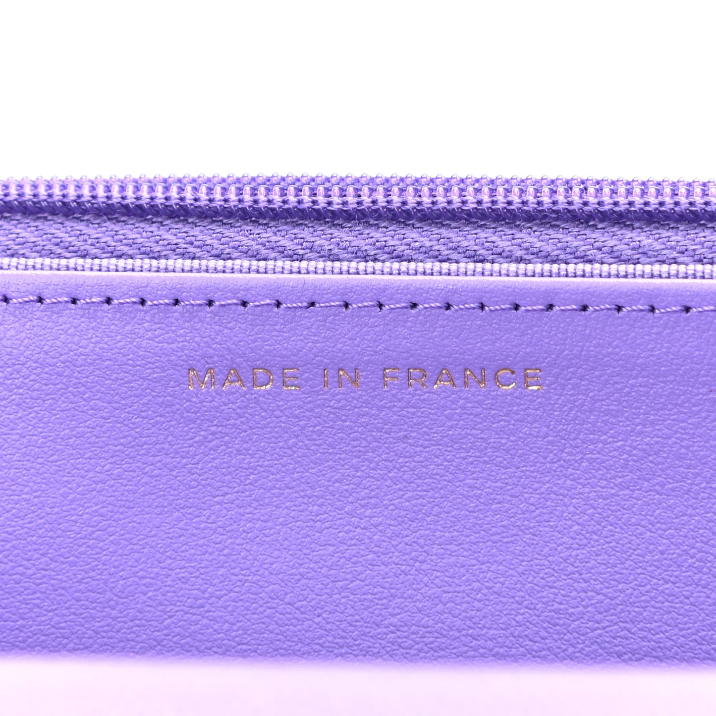 Caviar Quilted Wallet On Chain WOC Purple