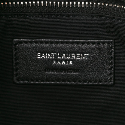 Saint Laurent Lambskin Quilted Small Loulou Puffer Monogram Chain Satchel Black 7 of 11