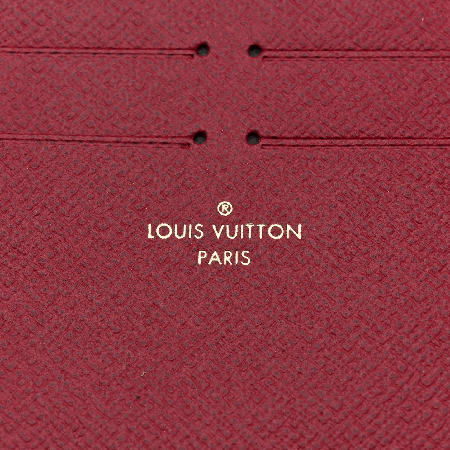 Calfskin Pochette Felicie Card Holder Insert Fuchsia