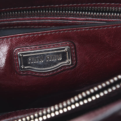 Miu Miu Vitello Shine Tote Amaranto 5 of 15