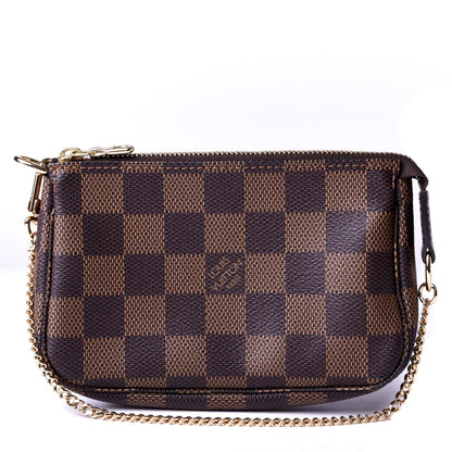 Louis Vuitton Damier Ebene Mini Pochette Accessories 1 of 8