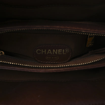 Chanel Woven Straw Raffia Wooden Handle Bag 6 of 10