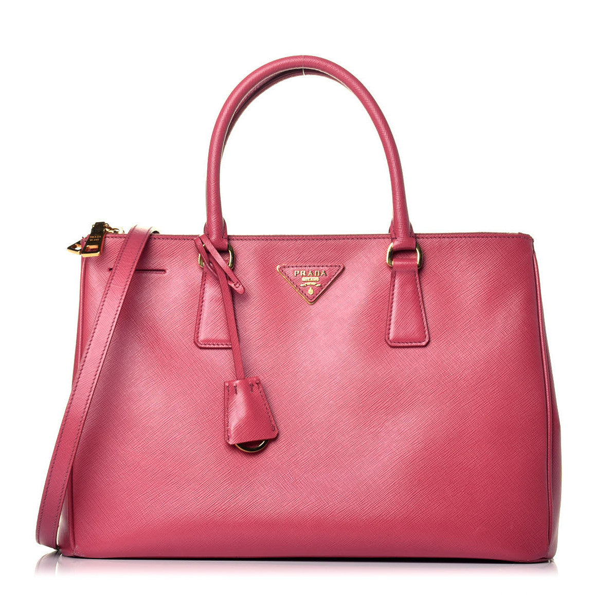 Saffiano Medium Galleria Double Zip Tote Bruyere