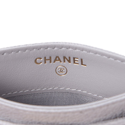 Chanel Caviar Quilted Boy Card Holder Grey 6 of 9