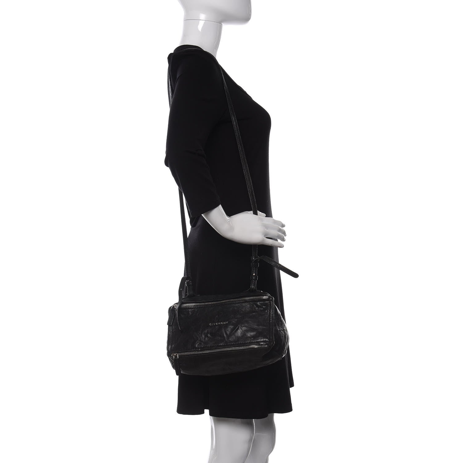 Givenchy Tumbled Sheepskin Mini Pandora Black 2 of 9