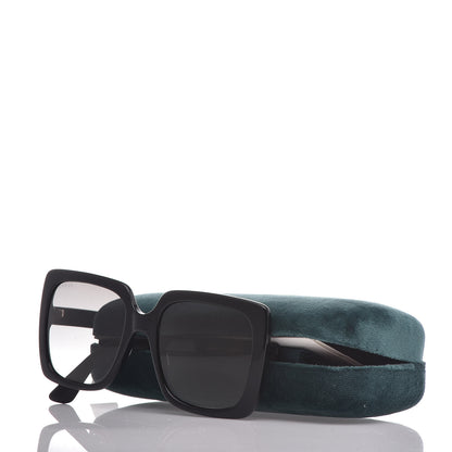 Gucci Crystal Square Frame GG Sunglasses GG0418S Black 8 of 8