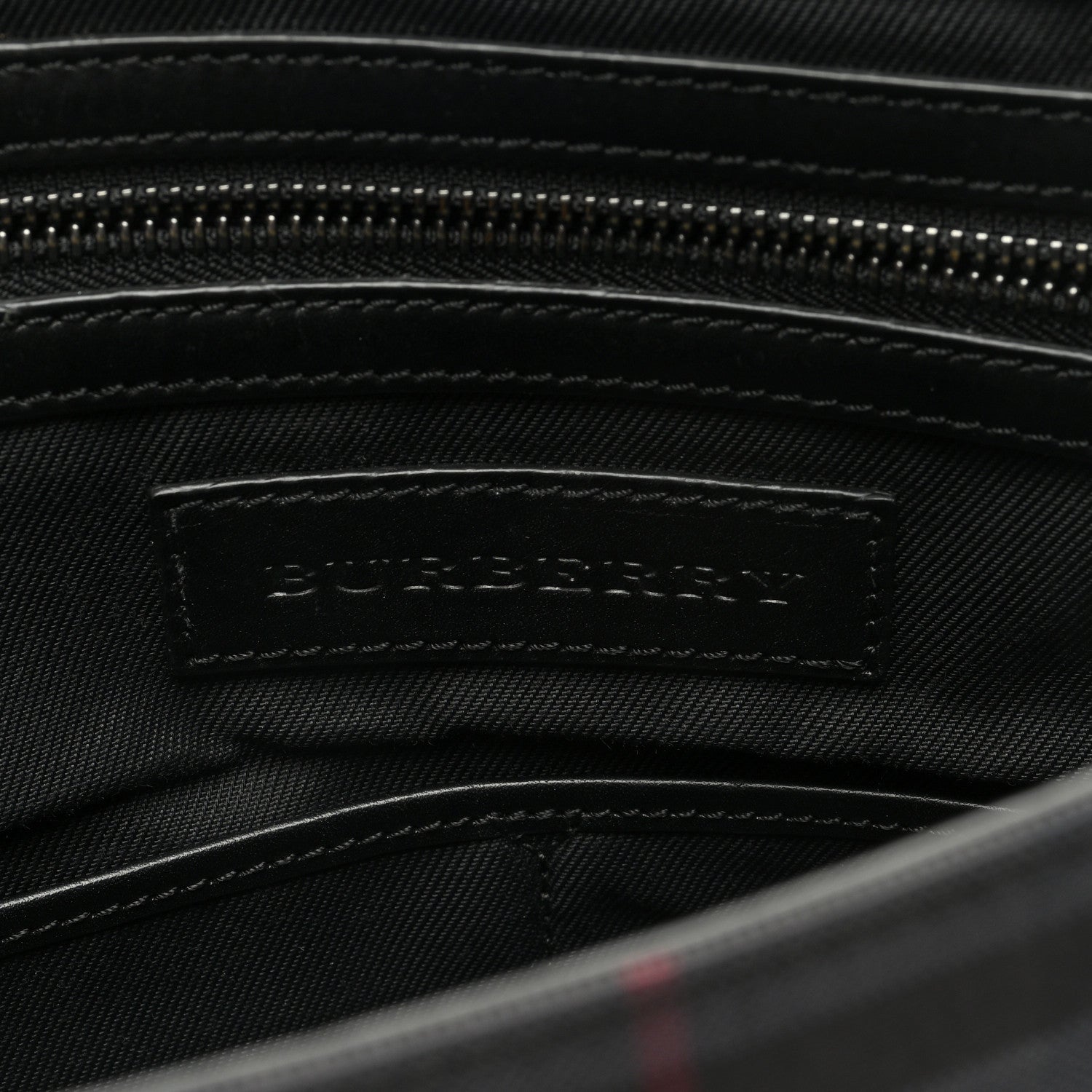 Burberry Nylon Smoked Check Messenger Bag 6 of 9