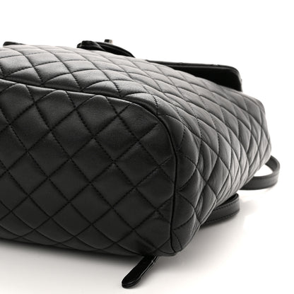 Chanel Lambskin Quilted Large Urban Spirit Backpack Black 10 of 10