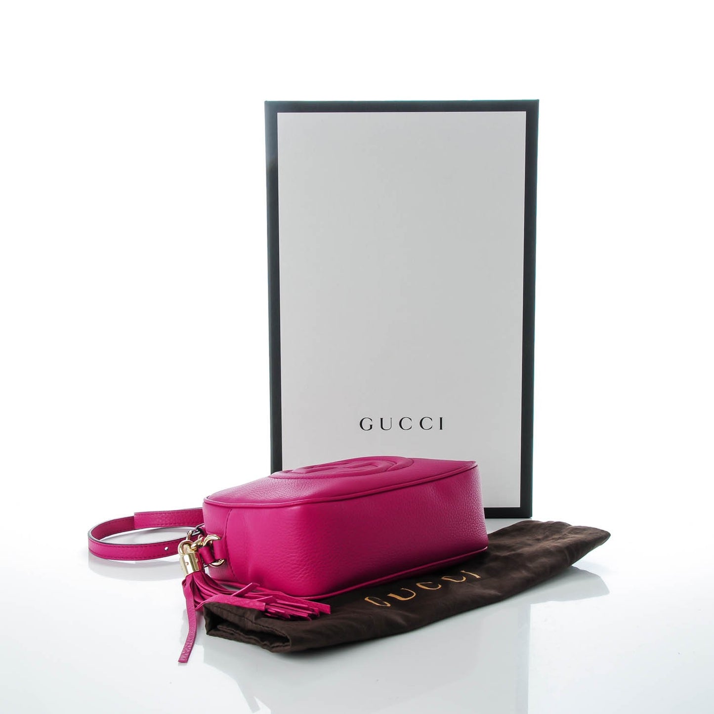 Cellarius Calfskin Small Soho Disco Bag Bright Bouganville
