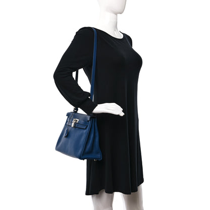 Hermes Taurillon Clemence Kelly Retourne 28 Deep Blue 2 of 12