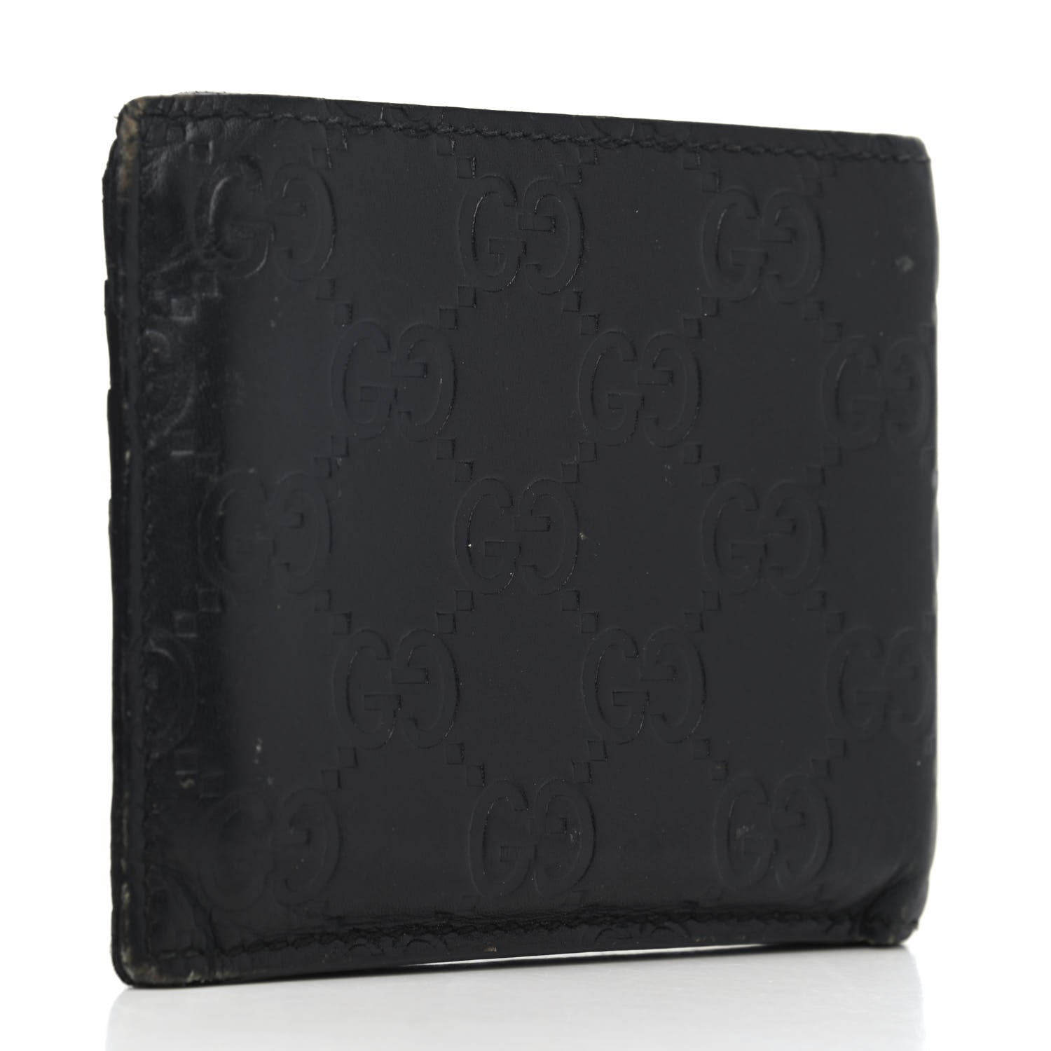 Gucci Guccissima Avel Bi-Fold Wallet Black 2 of 4