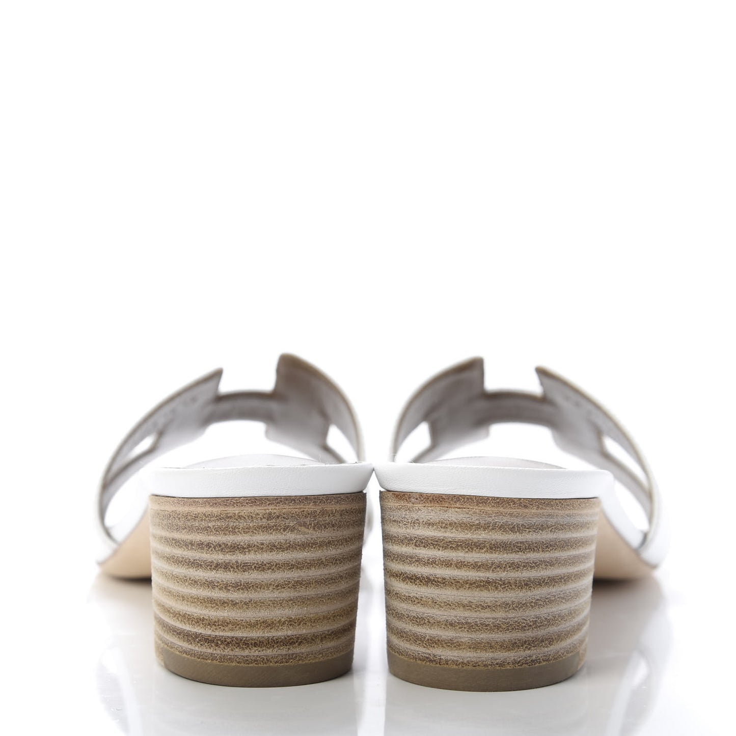 Calfskin Oasis Sandals 37.5 White