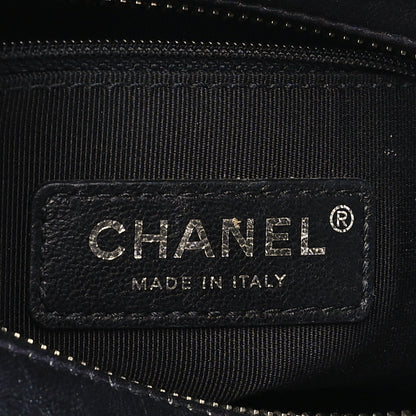 Chanel Iridescent Aged Calfskin Quilted Small Gabrielle Hobo Black 6 of 9