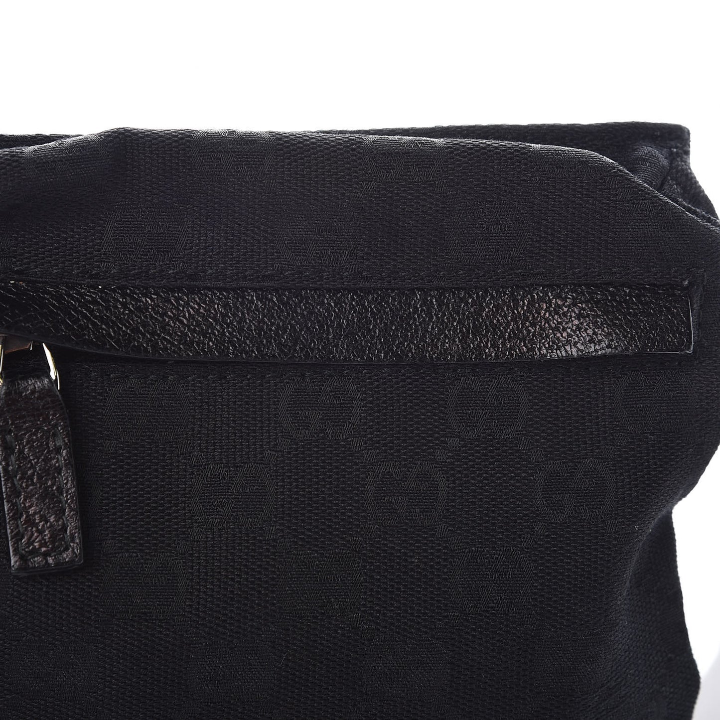 GG Monogram Double Pocket Belt Bag Black