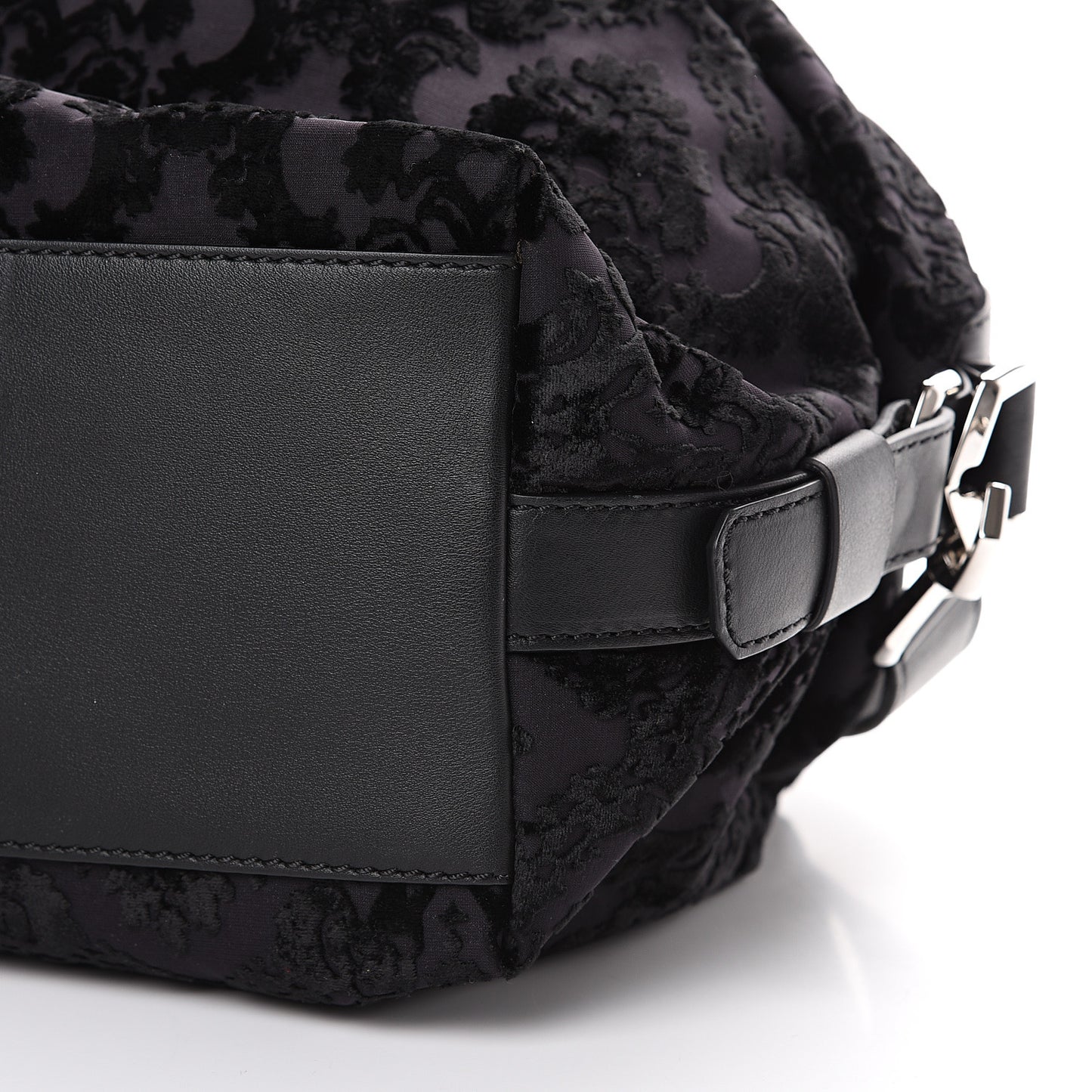 Calfskin Velvet Devore Medium Nightingale Black