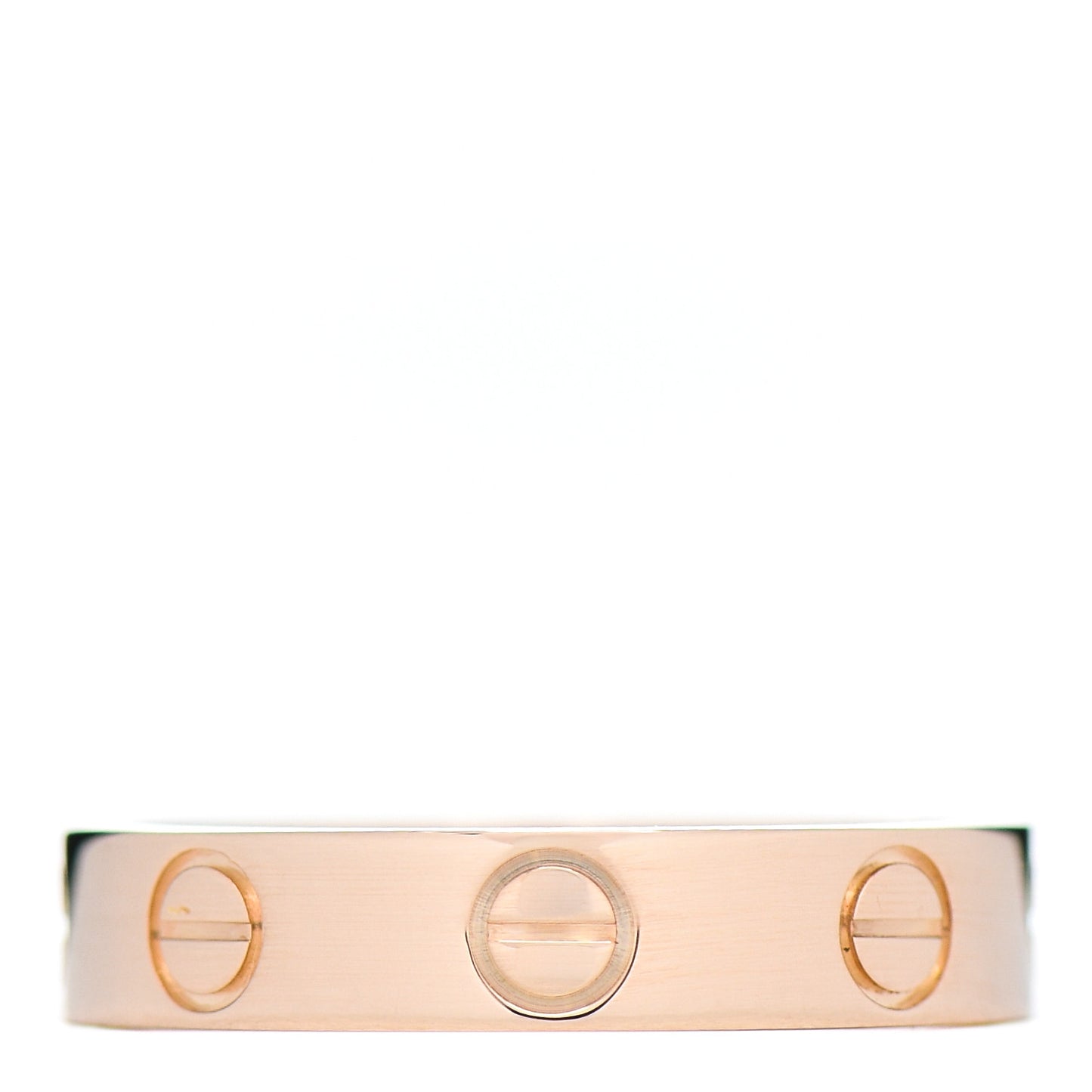 18K Pink Gold 3.5mm LOVE Wedding Band Ring 48 4.5