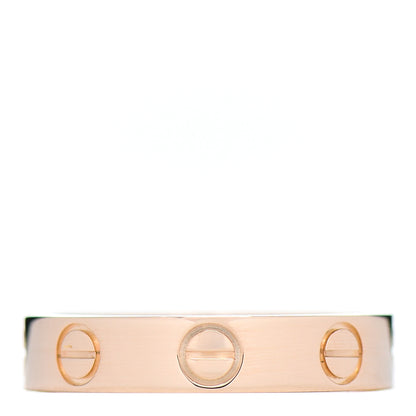 Cartier 18K Pink Gold 3.5mm LOVE Wedding Band Ring 48 4.5 1 of 4