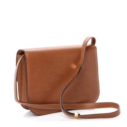 Celine Smooth Calfskin Medium Classic Box Flap Bag Camel 3 of 13